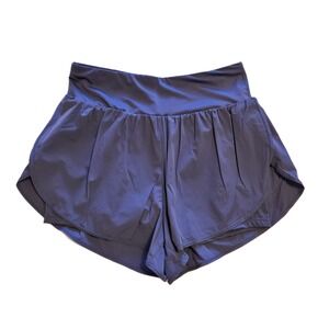 Cadmus Women's Athletic Running Shorts High Waist Workout Denim Blue Medium